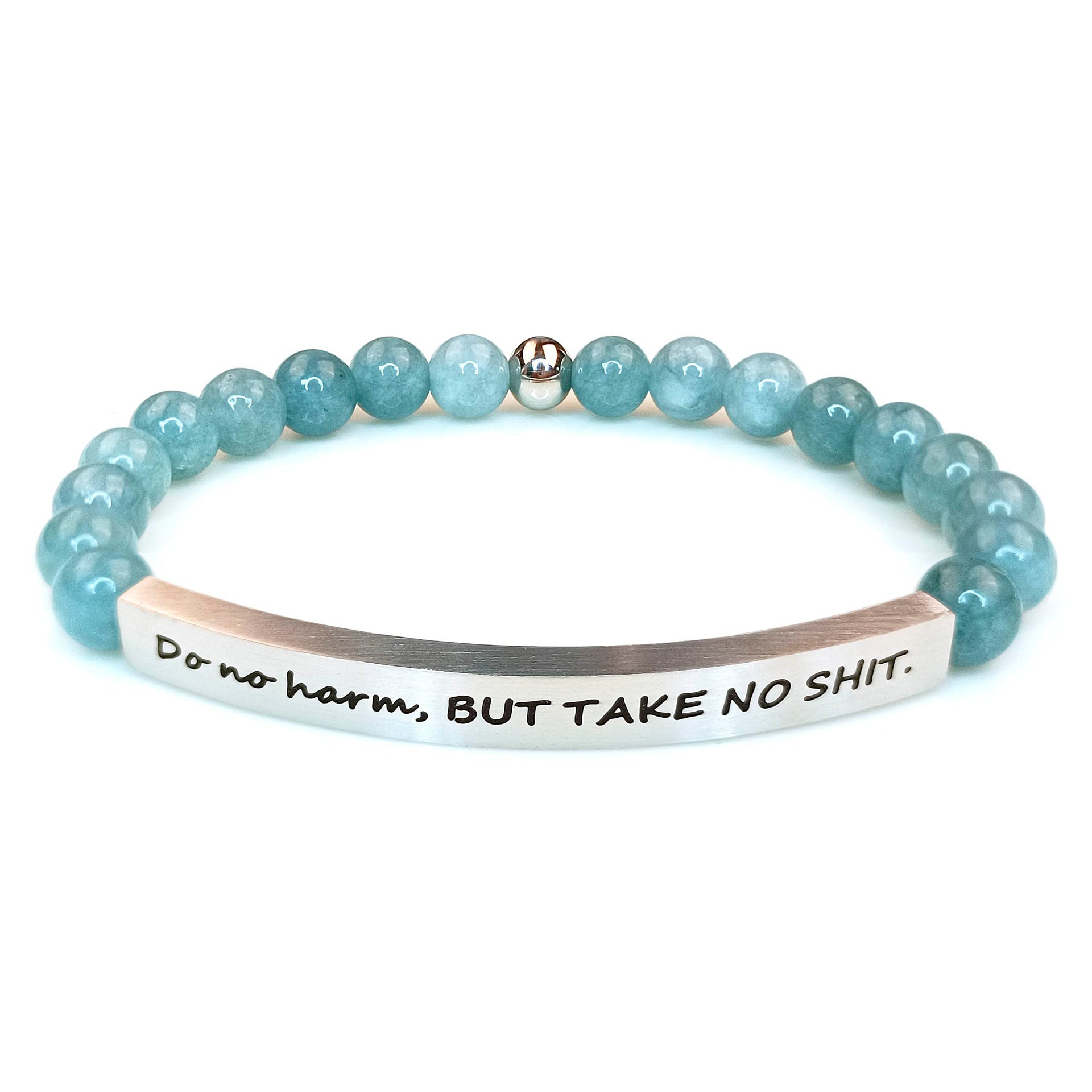 Custom Message Birthday Gift Classic Style 6mm Stainless Steel Ball for Fashion Beaded Bracelets Crystal Stainless Steel Elbow