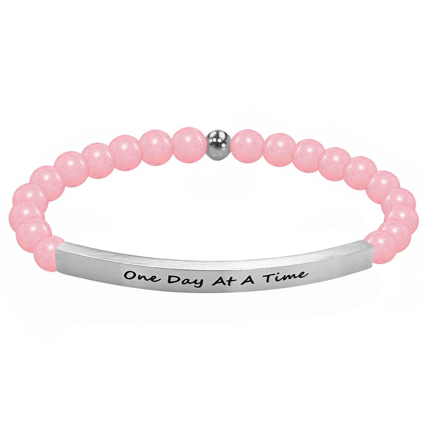 Custom Message Birthday Gift Classic Style 6mm Stainless Steel Ball for Fashion Beaded Bracelets Crystal Stainless Steel Elbow