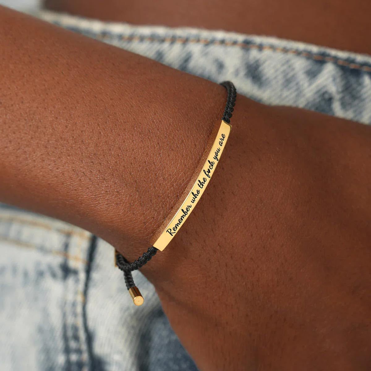 Customizable Pineapple Woven Hand Rope Stainless Steel Elbow Lettering Adjustable Pull Fashion String Bracelets Inspirational