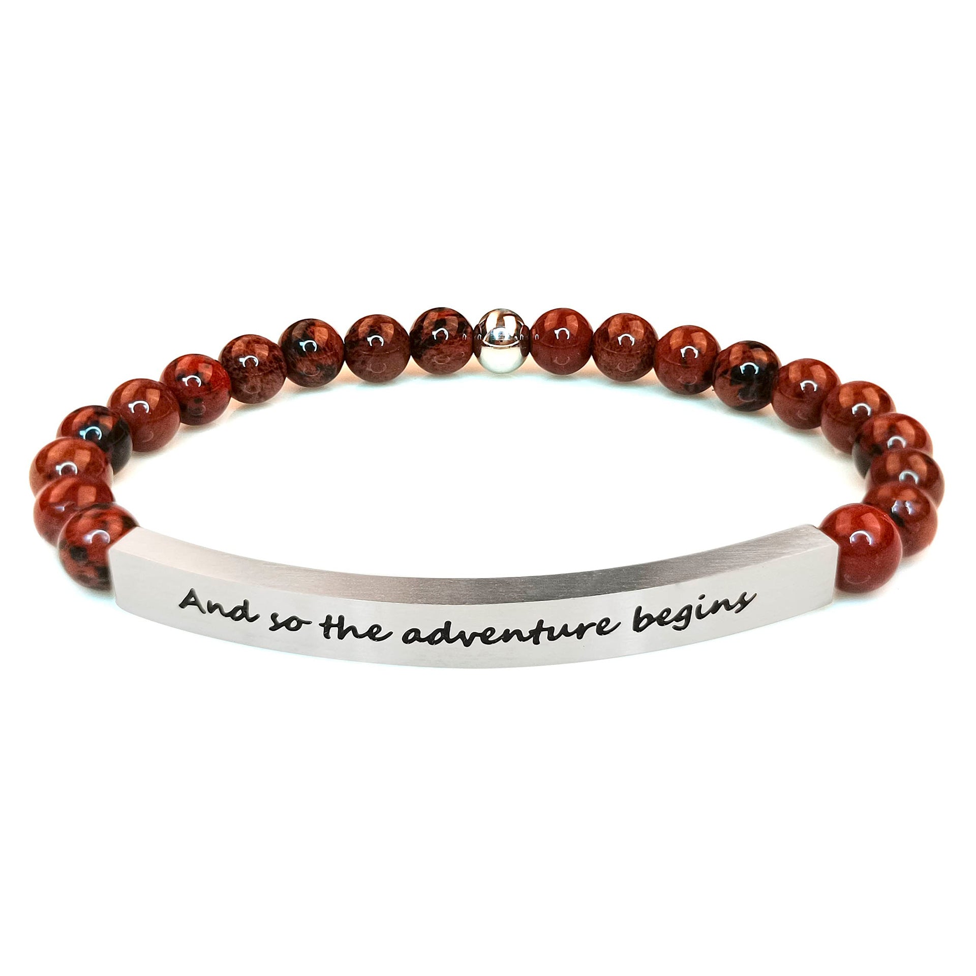 Custom Message Birthday Gift Classic Style 6mm Stainless Steel Ball for Fashion Beaded Bracelets Crystal Stainless Steel Elbow