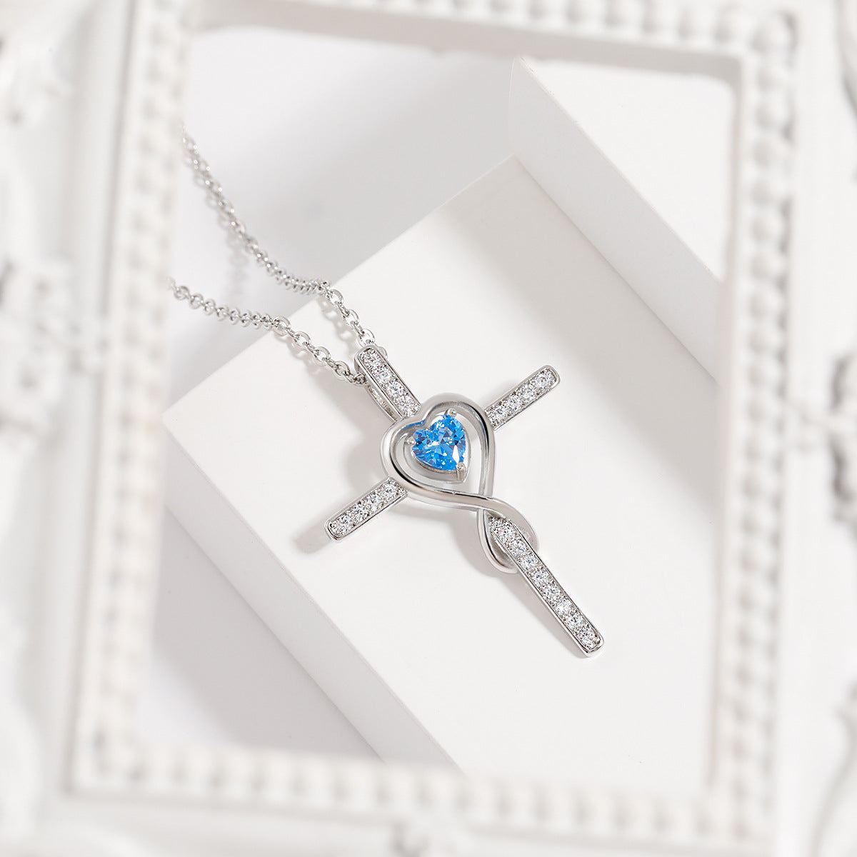 New Star Stone Pendant | Love Unlimited Online Sensation Heart Cross Necklace