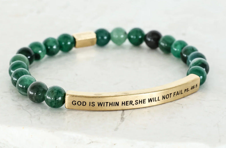 Custom Message Birthday Gift Classic Style 6mm Stainless Steel Ball for Fashion Beaded Bracelets Crystal Stainless Steel Elbow