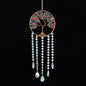 Natural Agate Crystal Gravel Dreamcatcher | Tree of Life Wind Chimes Hanging Ornament