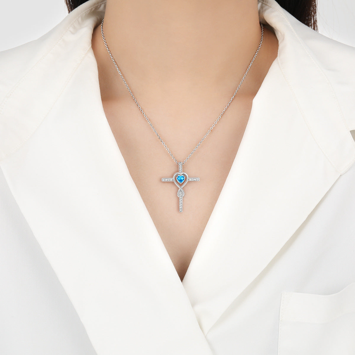 New Star Stone Pendant | Love Unlimited Online Sensation Heart Cross Necklace