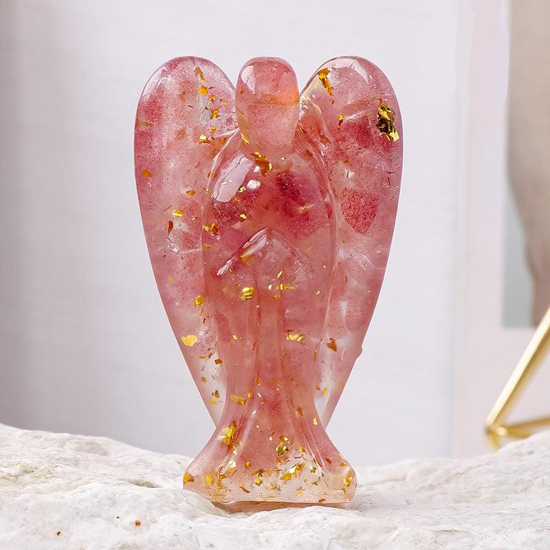 Guardian Angel Figurine | Natural Crystal Healing Statue