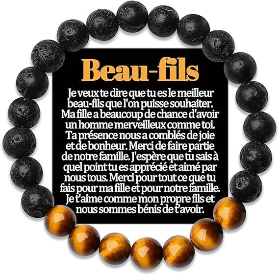 Original Idee Cadeaux Anniversaire Pour Mon Beau Papa Son Petit Fils Tonton Neveu Frere Papy Mari Bracelets Bijoux 50 Bracelet