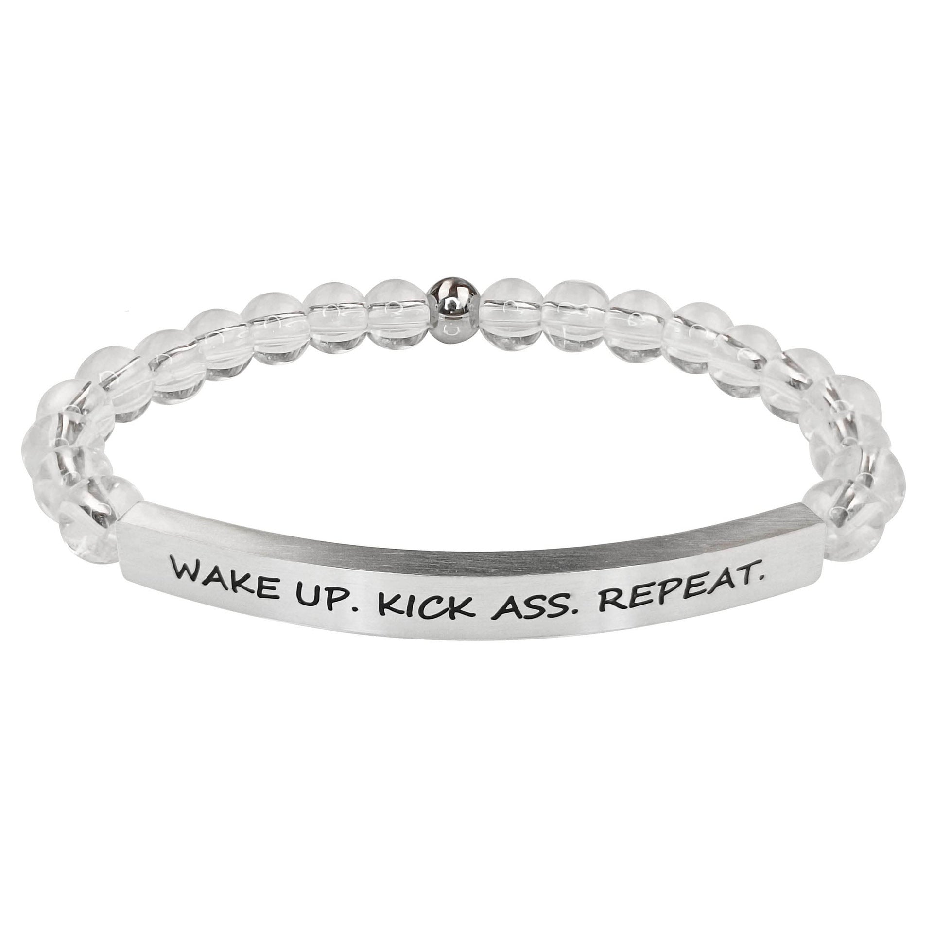 Custom Message Birthday Gift Classic Style 6mm Stainless Steel Ball for Fashion Beaded Bracelets Crystal Stainless Steel Elbow