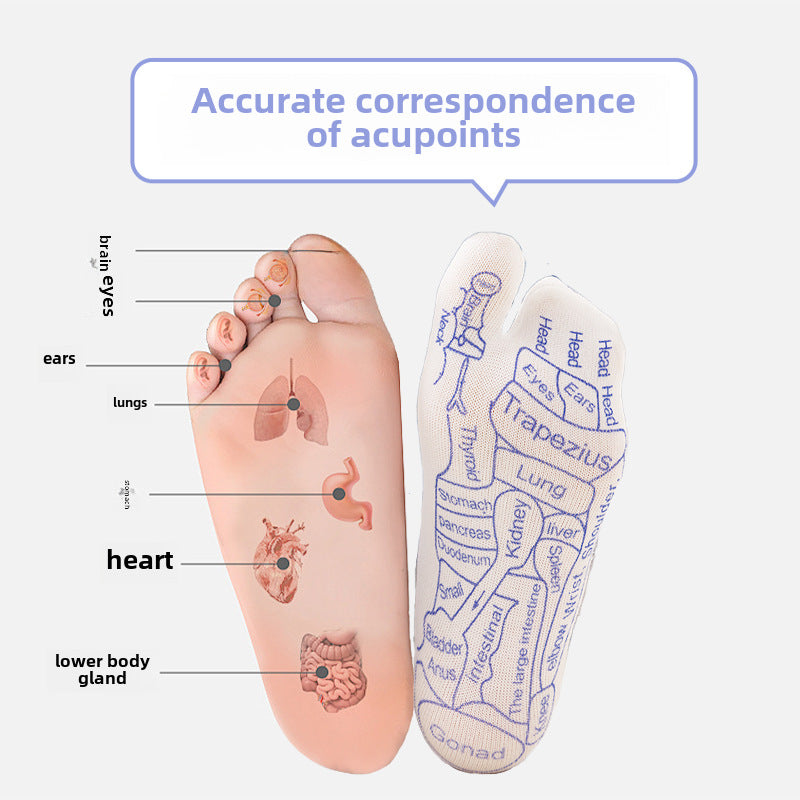 Foot Massage Hole Socks Foot Massage Health Care Hundred Hole Socks Foot Massage Meridian Point Point Diagram Socks