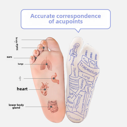 Foot Massage Hole Socks Foot Massage Health Care Hundred Hole Socks Foot Massage Meridian Point Point Diagram Socks