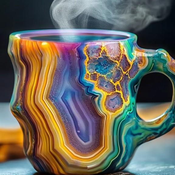 Mineral Crystal Coffee Cup