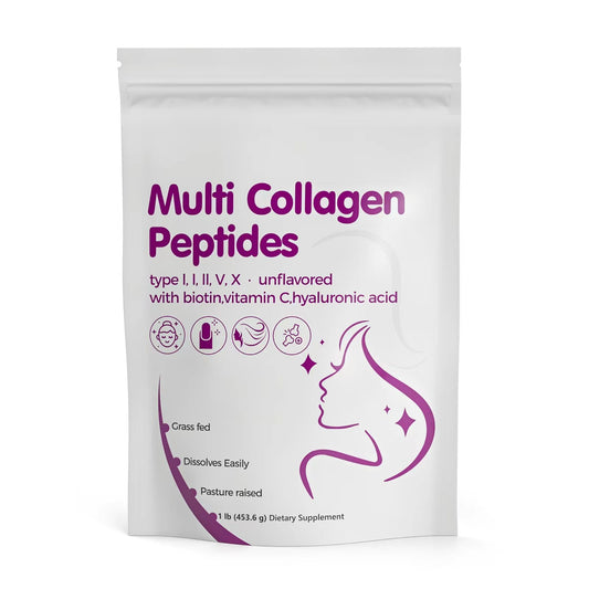 Multi Collagen Peptides Powder | Premium Collagen Protein Powder for Skin, Hair, Nails, and Joint Health